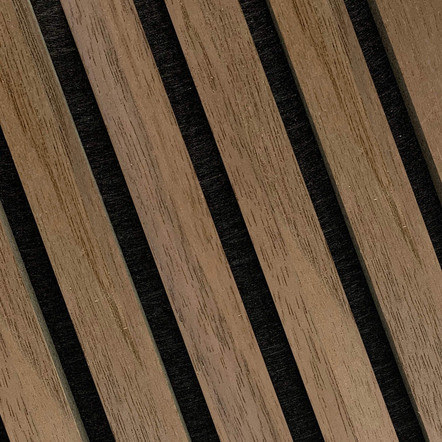 118" Tall ULTRALIGHT Flexible Lightweight Walnut Acoustic Wood Slat Wall Panels with Black Felt Backing