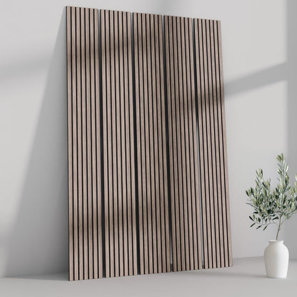 ULTRALIGHT Flexible Lightweight Walnut Acoustic Wood Slat Wall Panels with Black Felt Backing