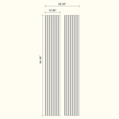African Walnut 100% Solid Acoustic Wood Slat Wall Panels with Black Felt Backing